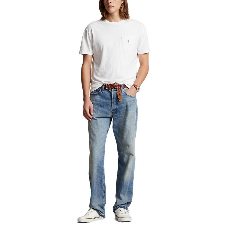 Polo Ralph Lauren Classic Fit Cotton-Linen Pocket T-Shirt image number 3
